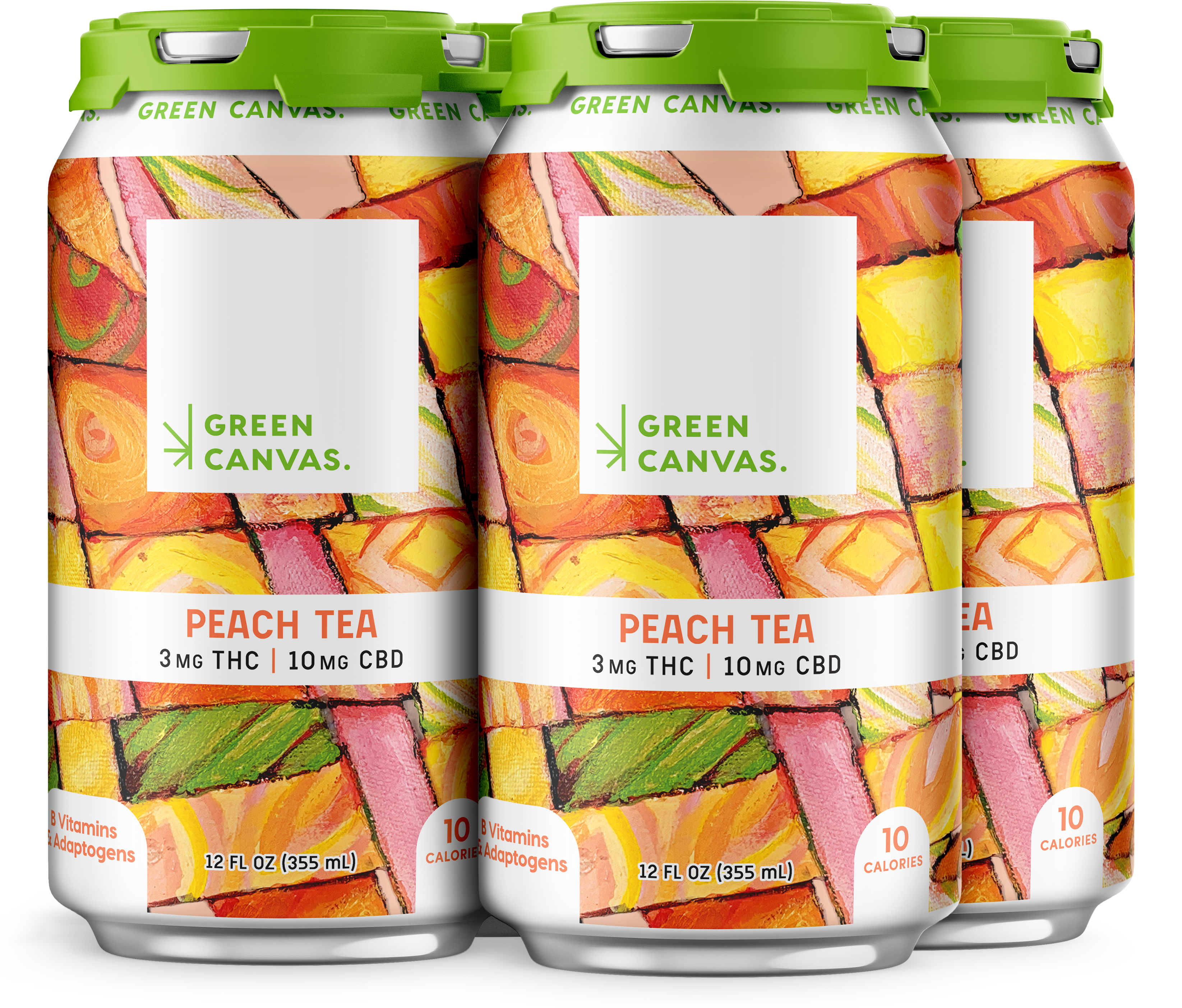 Green Canvas Peach Tea (12pk) - Green Canvas